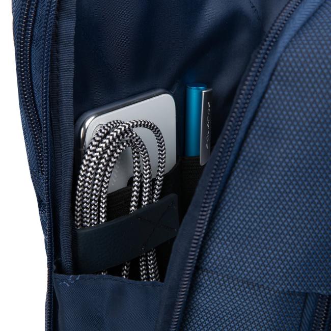 Piquadro Zaino Fast-Check espandibile Trakai RIFD in tessuto riciclato 15.6 - 5