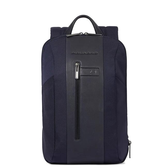 Piquadro Zaino Sottile Porta PC Espandibile Brief 15.6 in tessuto riciclato - 1