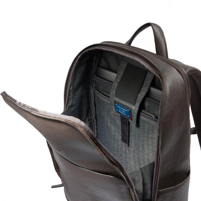 Piquadro Zaino Porta PC Black Square 15.6" Verde Verde - 4