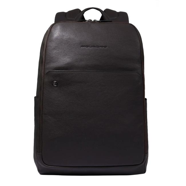 Piquadro Zaino Porta PC Black Square 15.6" Testa Di Moro - 1