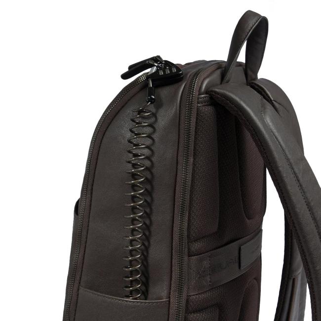 Piquadro Zaino Porta PC Black Square 15.6" Testa Di Moro - 6