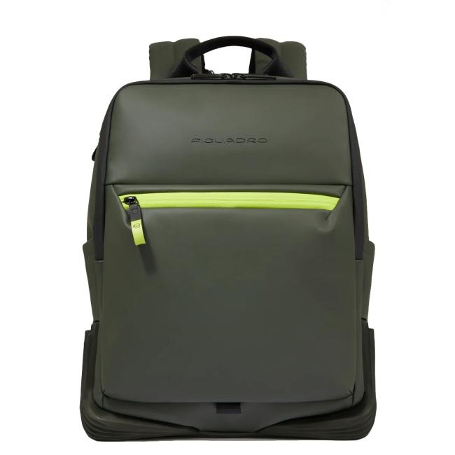 Piquadro Zaino Porta PC Corner 2.0 14" Verde - 1
