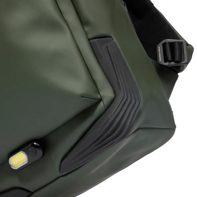 Piquadro Zaino Porta PC Corner 2.0 14" Verde - 4