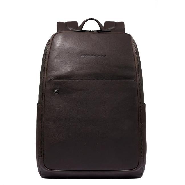 Piquadro Zaino Porta PC Black Square 14" Testa Di Moro - 1