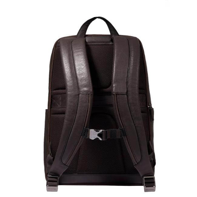 Piquadro Zaino Porta PC Black Square 14" Testa Di Moro - 3