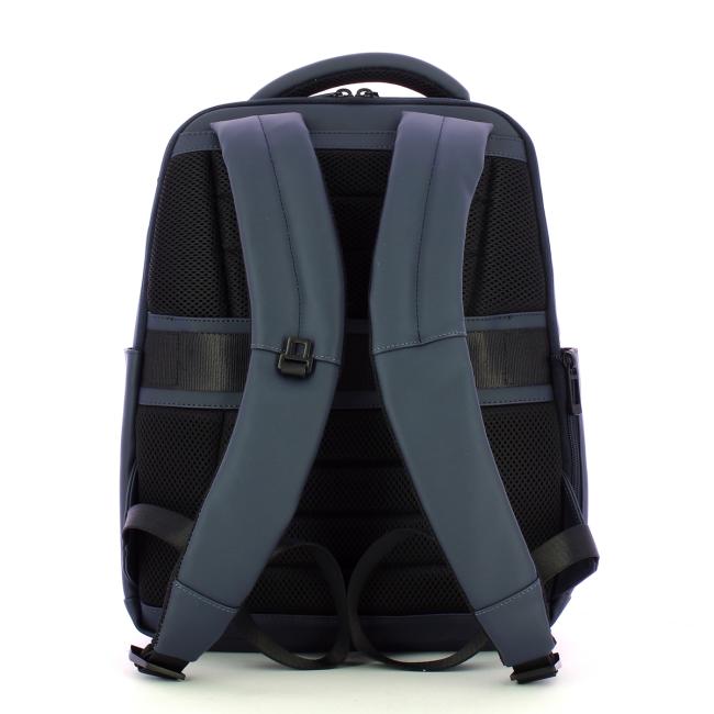 Piquadro Zaino Gommato Porta PC 14" Blu - 3
