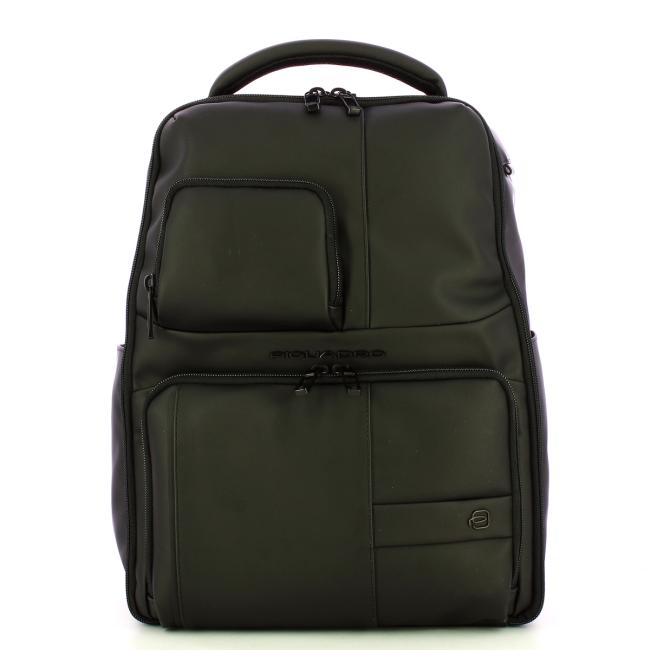 Piquadro Zaino Gommato Porta PC 14" Nero - 1