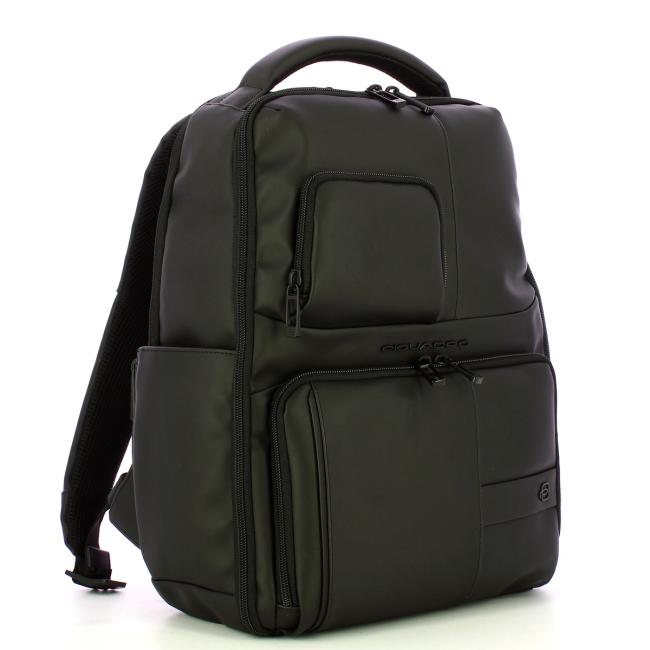 Piquadro Zaino Gommato Porta PC 14" Nero - 2
