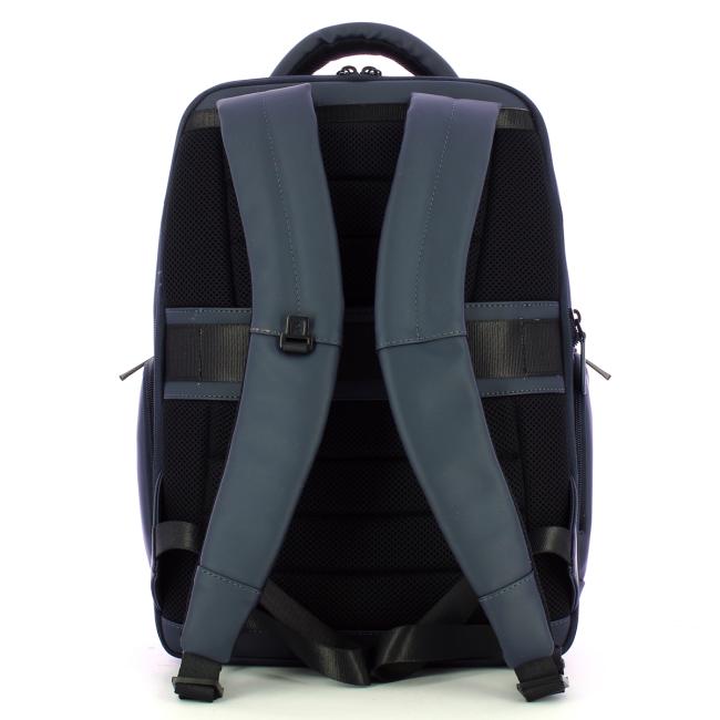 Piquadro Zaino Gommato Porta PC 15.6" Blu - 3