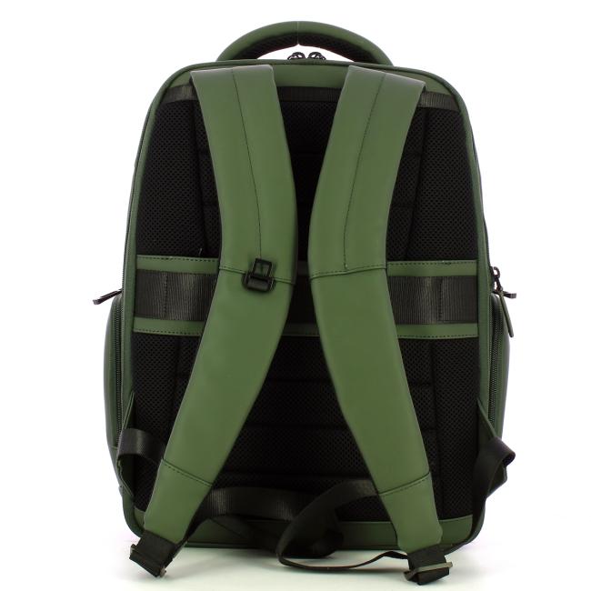 Piquadro Zaino Gommato Porta PC 15.6" Verde - 3