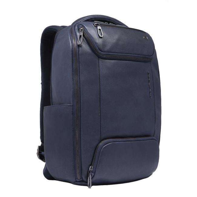 Piquadro Zaino Cronus Porta PC 14" Blu - 2