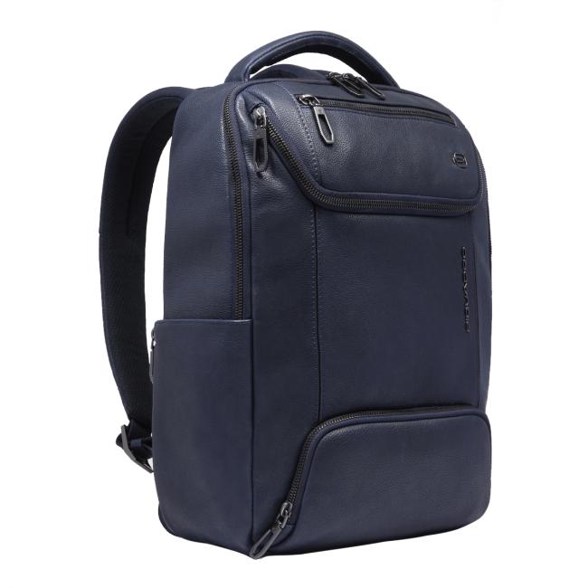 Piquadro Zaino Cronus Porta PC 13" Blu - 2