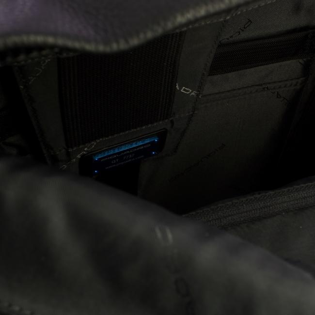 Piquadro Zaino Than Roll-Top Porta PC 15.6" Nero - 4