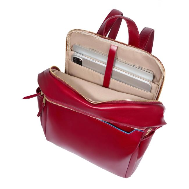 Piquadro Zainetto Blue Square Porta PC 14" Rosso - 7