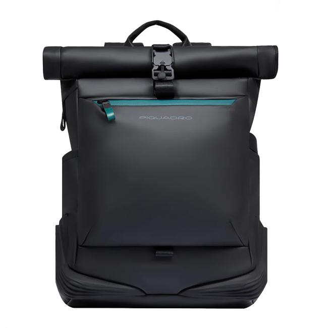 Piquadro Zaino Corner Roll-Top Porta PC 15.6" Nero - 1