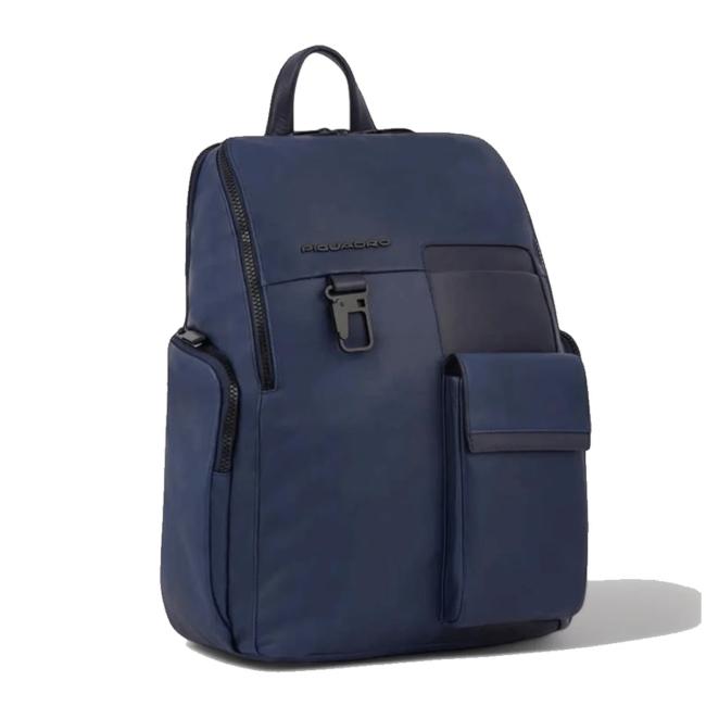 Piquadro Zaino Fast Check Porta PC Finn 15.6 Blu - 2