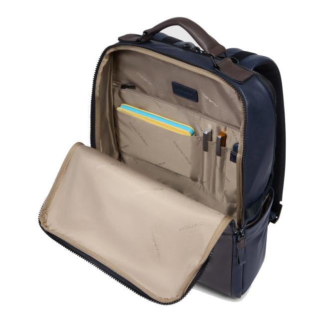 Piquadro Zaino Porta PC 15.6" Harper Blu Testa Di Moro - 7