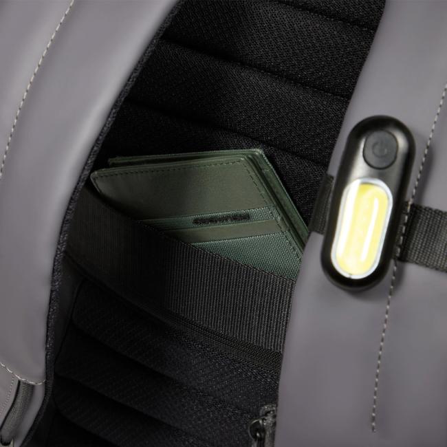 Piquadro Corner Roll-Top 15.6" Laptop Backpack Grigio - 5