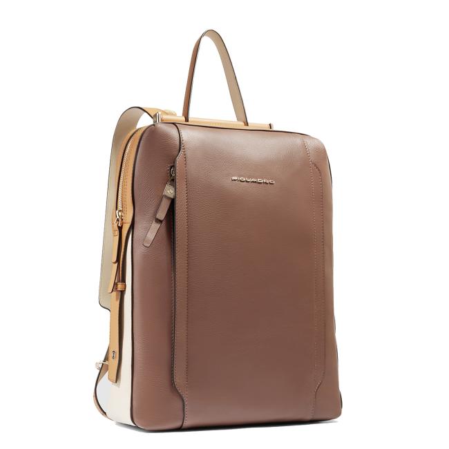 Piquadro Zaino Cicle Porta PC 15.6" Marrone Beige - 2