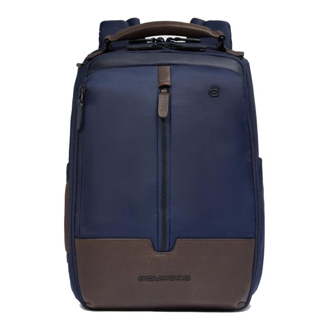 Piquadro Marcel 14.0 Blu Testa Moro Laptop Backpack - 1