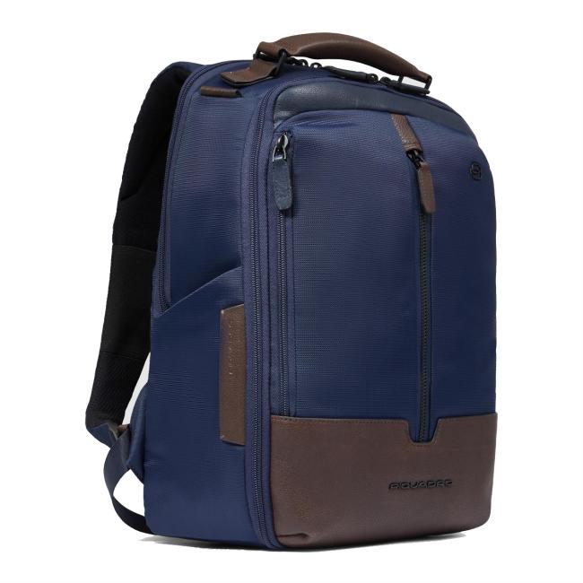 Piquadro Marcel 14.0 Blu Testa Moro Laptop Backpack - 2