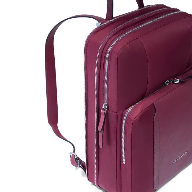Piquadro Lyra Bordeaux 15.6" Laptop Backpack - 4