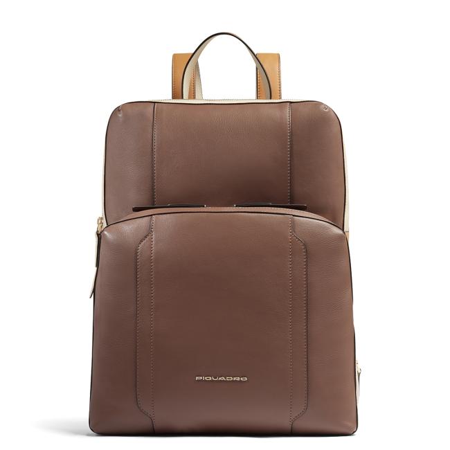 Piquadro Zaino Circle Porta PC 14" Marrone Beige - 1