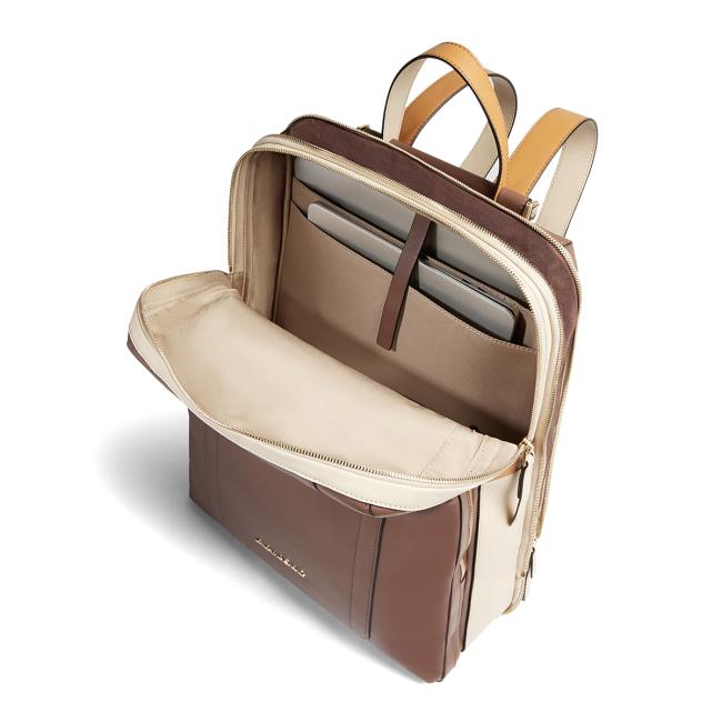 Piquadro Zaino Circle Porta PC 14" Marrone Beige - 7