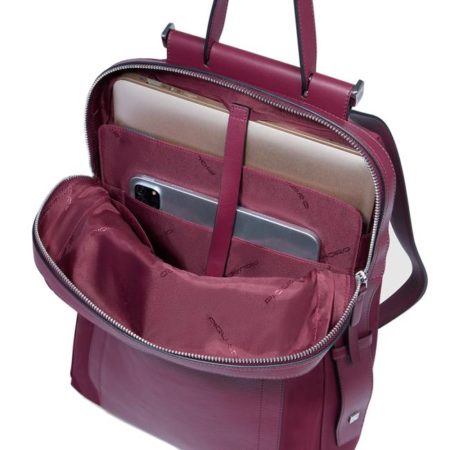 Piquadro Lyra Bordeaux 14" Laptop Backpack - 6