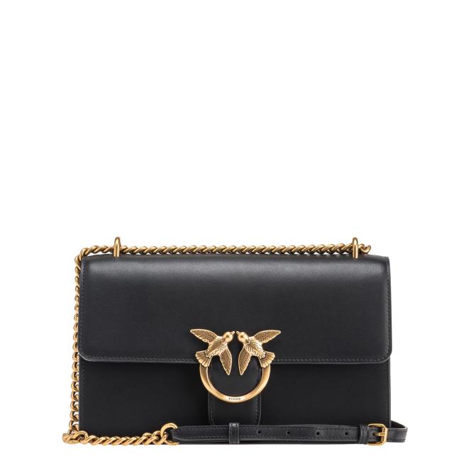 Pinko Borsa a tracolla Love One Classic Nero Antique Gold - 1