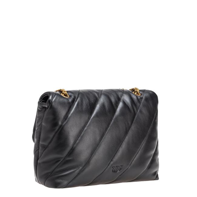 Pinko Borsa a tracolla Large Love Puff Nero Antique Gold - 3