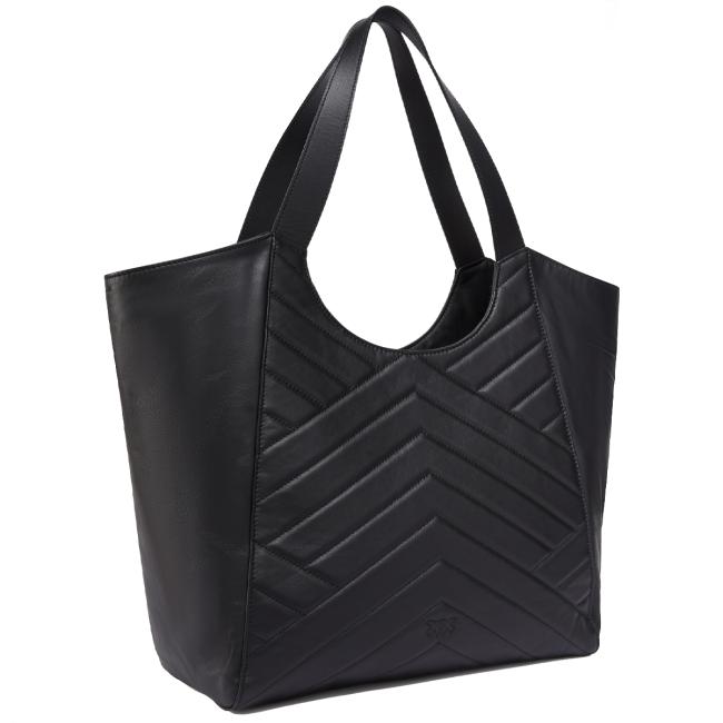 Pinko Tote Bag Puzzle Nero Antique Gold - 3