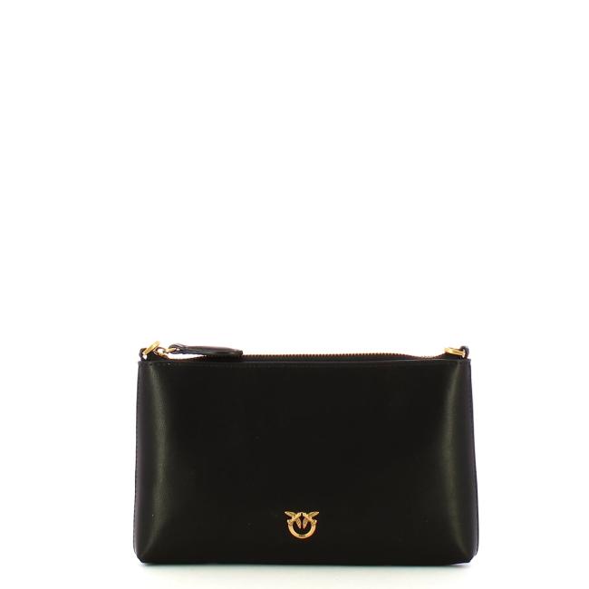 Pinko Pochette Mini Flat Horizontal Nero Antique Gold - 1