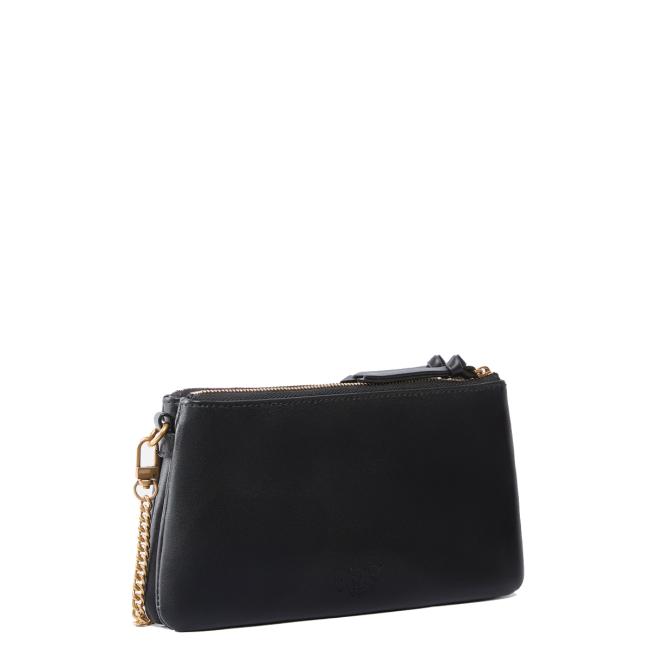 Pinko Tracollina Double Mini Nero Antique Gold - 2