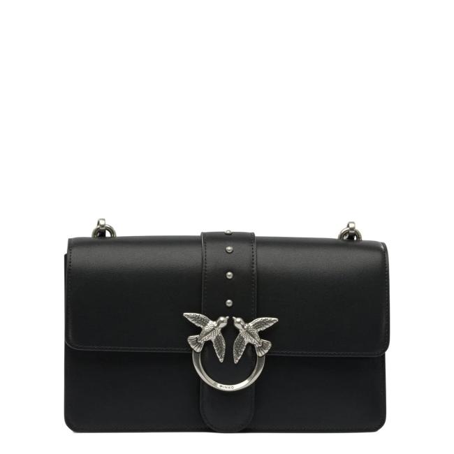 Pinko Tracolla Love One Classic Nero Old Silver - 1