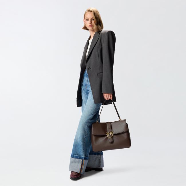 Pinko Borsa a spalla Love one Marrone - 2
