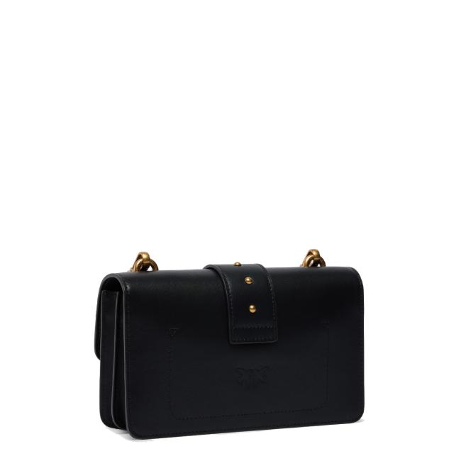 Pinko Mini Borsa a tracolla Love One Nero Antique Gold - 2