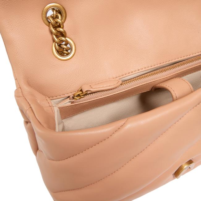 Pinko Borsa a tracolla Love Puff Rosa Toast Antique Gold - 4