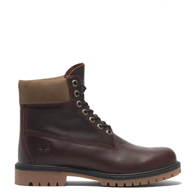 Timberland Stivale 6 Inch Stringato Heritage Burgundy - 1