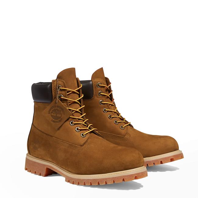 Timberland Stivale Uomo Premium 6-Inch Dark Wheat Nubuck - 3