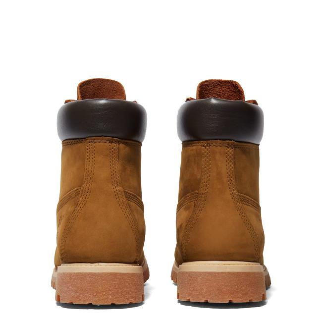 Timberland Stivale Uomo Premium 6-Inch Dark Wheat Nubuck - 5