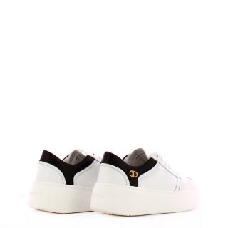 Twin Set Sneakers con dettaglio Oval T Bianco Ottico Nero - 3