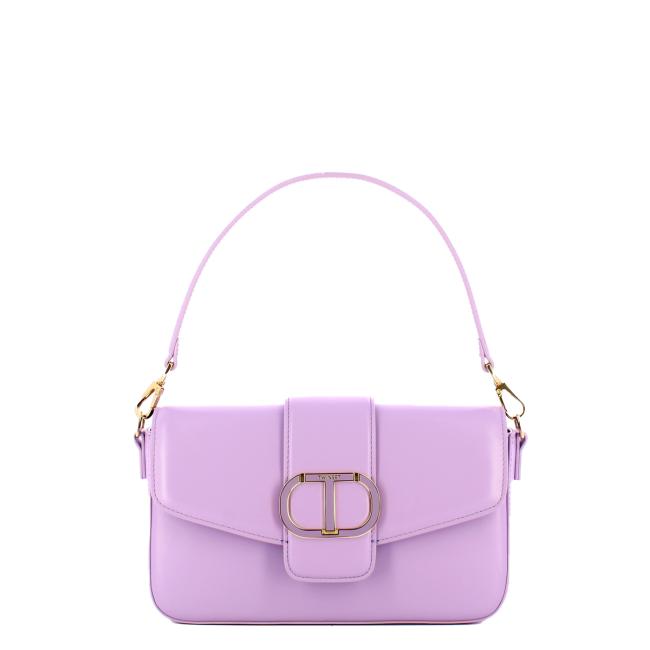 Twin Set Borsa a mano Amie in pelle Lavendula - 1