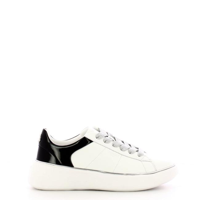 Twinset Sneakers in pelle Oval T Bic. Ottico Nero - 1
