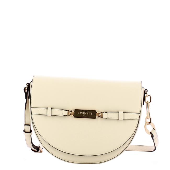 Twinset Borsa a tracolla Round White Cream - 1