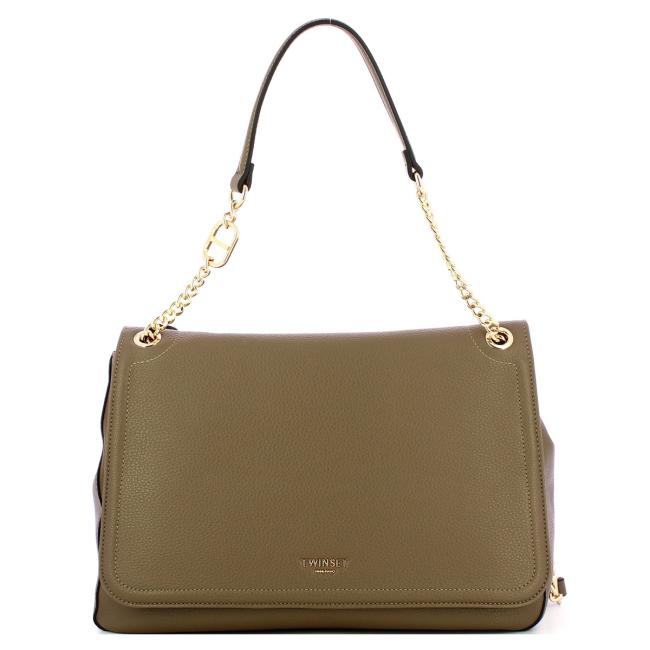 Twinset Tracolla con patta Brera Fango - 1