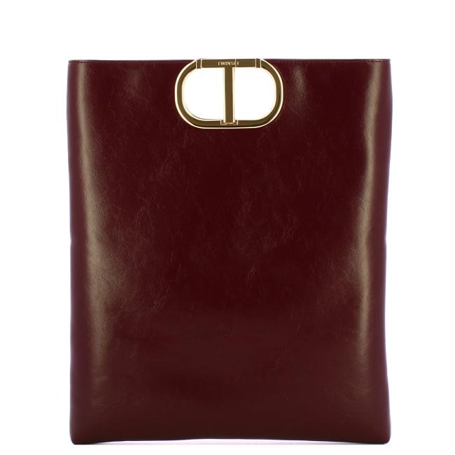 Twinset Shopper Lila flat Burgundy - 1