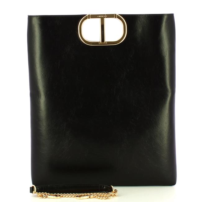 Twinset Shopper Lila flat Nero - 4