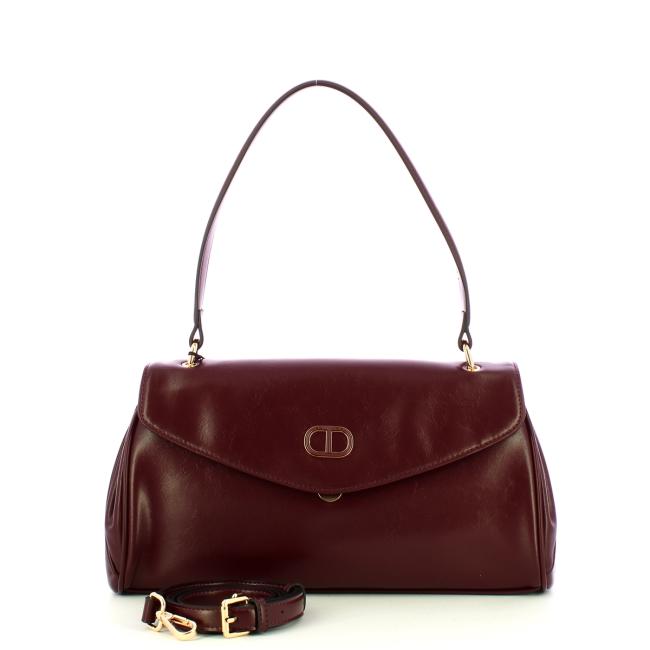 Twinset Top Handle piccola arricciata Burgundy - 4