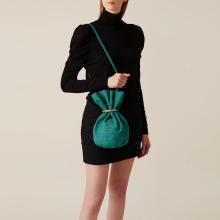 Borbonese Trésor Small Peacock Bucket Bag - 6